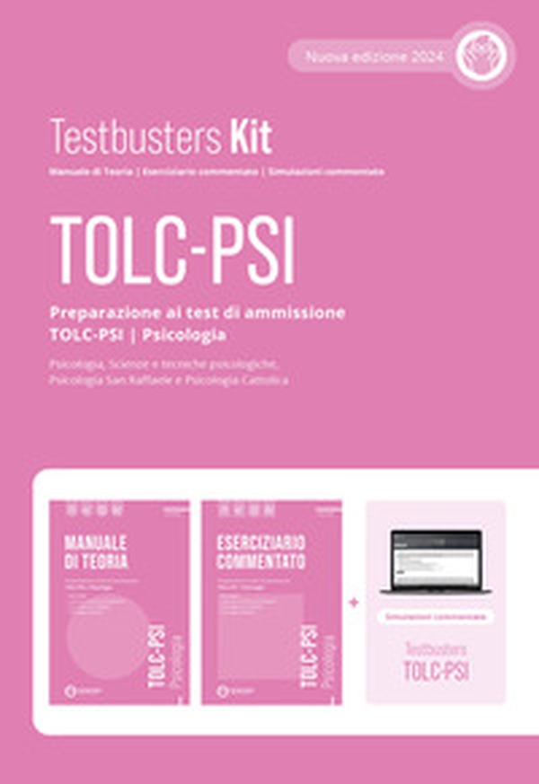 Testbusters. TOLC-PSI. Preparazione al test di ammissione TOLC-PSI - Psicologia. Kit advanced - Librerie.coop Testbusters. TOLC-PSI. Preparazione al test di ammissione TOLC-PSI - Psicologia. Kit advanced - Librerie.coop