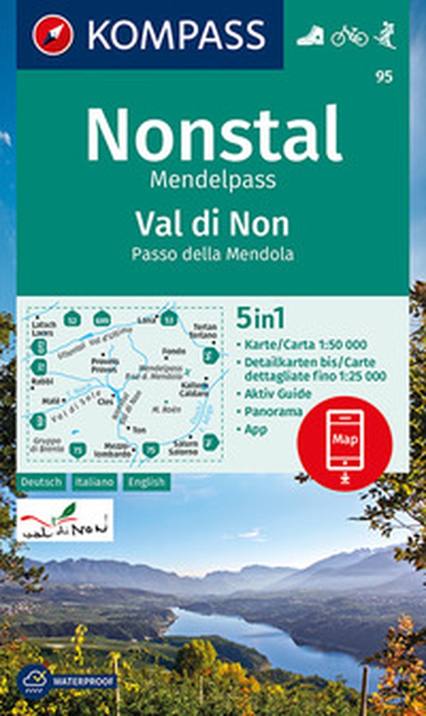 Carta escursionistica n. 95. Val di Non, Passo ella Mendola 1:50.000 - Librerie.coop Carta escursionistica n. 95. Val di Non, Passo ella Mendola 1:50.000 - Librerie.coop