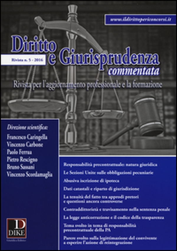 Diritto e giurisprudenza commentata - Vol. 5 - Librerie.coop Diritto e giurisprudenza commentata - Vol. 5 - Librerie.coop