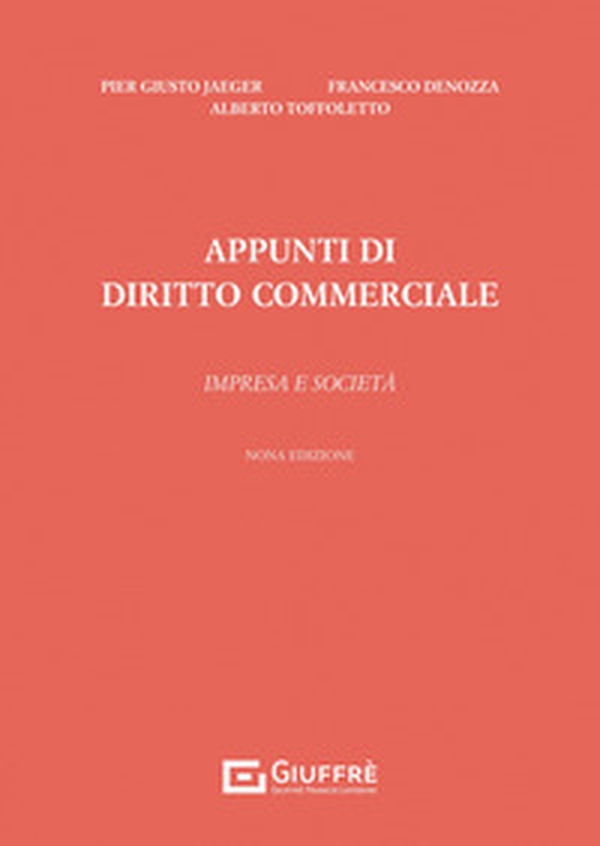 Appunti di diritto commerciale. Impresa e società - Librerie.coop Appunti di diritto commerciale. Impresa e società - Librerie.coop