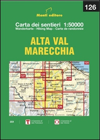 Alta Val Marecchia. Carta dei sentieri 1:50.000 Ediz. multilingue - Librerie.coop