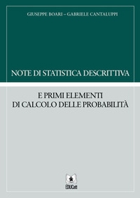 Note di statistica descrittiva e primi elementi di calcolo delle probabilità - Librerie.coop