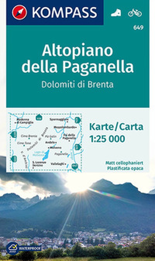 Carta escursionistica n. 649. Altopiano della Paganella, Dolomiti di Brenta 1:25.000 - Librerie.coop Carta escursionistica n. 649. Altopiano della Paganella, Dolomiti di Brenta 1:25.000 - Librerie.coop