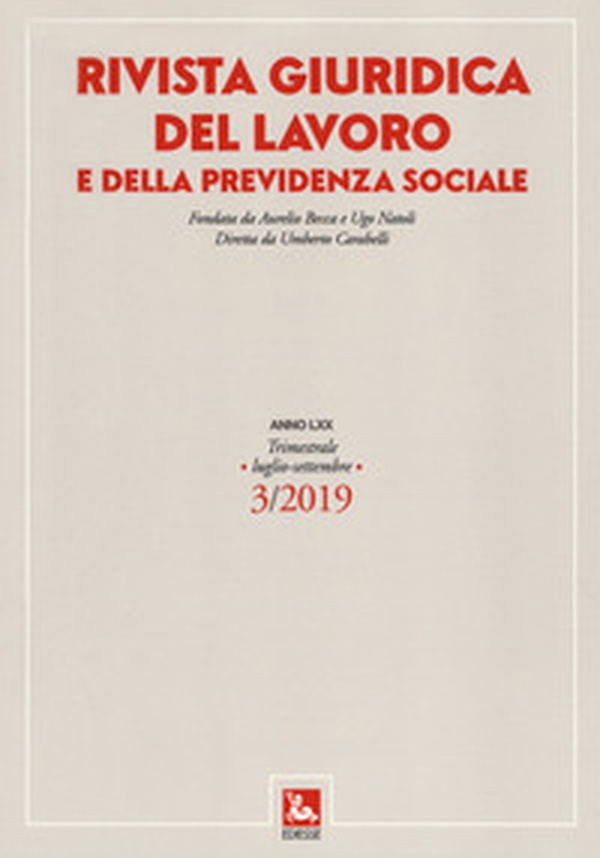 Rivista giuridica del lavoro e della previdenza sociale - Vol. 3 - Librerie.coop Rivista giuridica del lavoro e della previdenza sociale - Vol. 3 - Librerie.coop