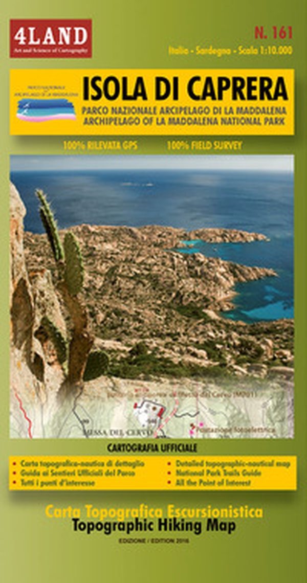 Isola di Caprera n. 161. Parco Nazionale Arcipela di La Maddalena-Archipelago of La Maddalena National Park 1:10.000 - Librerie.coop Isola di Caprera n. 161. Parco Nazionale Arcipela di La Maddalena-Archipelago of La Maddalena National Park 1:10.000 - Librerie.coop