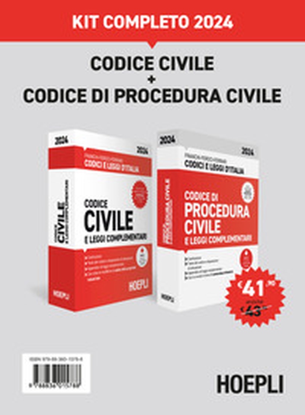 Codice civile-Codice di procedura civile. Kit completo 2024 - Librerie.coop Codice civile-Codice di procedura civile. Kit completo 2024 - Librerie.coop