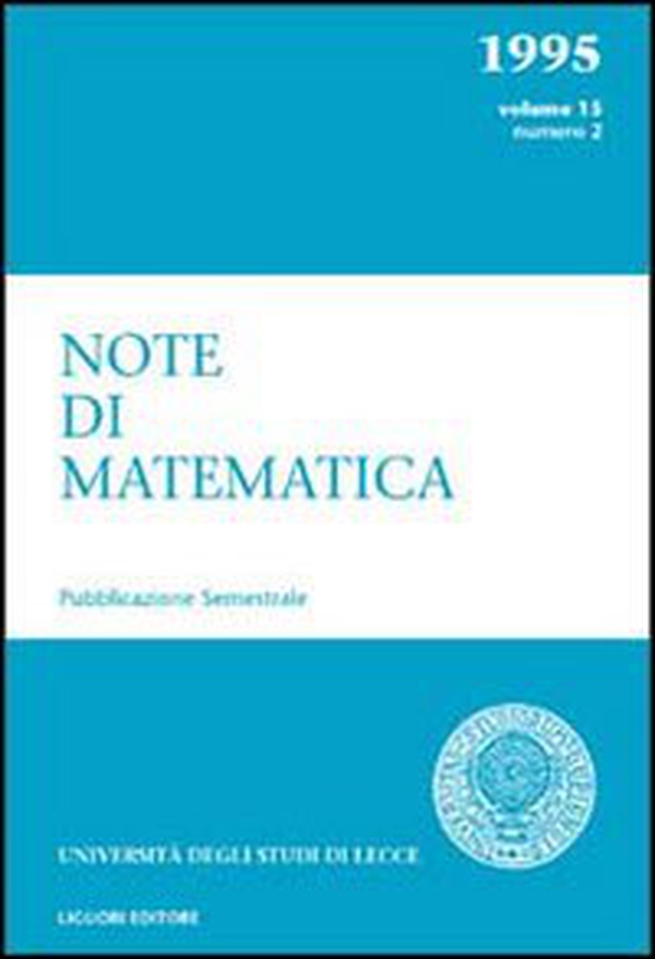 Note di matematica - Librerie.coop Note di matematica - Librerie.coop