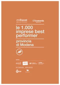 Le 1000 imprese best performer 2023. Provincia di Modena - Librerie.coop