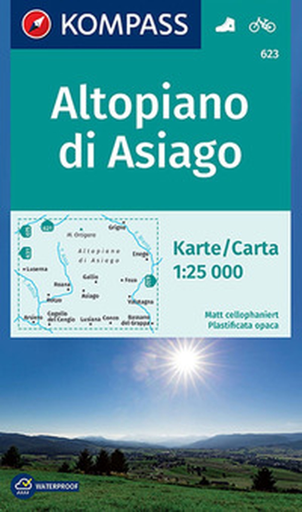 Carta escursionistica n. 623. Altopiano di Asiago 1:25.000 - Librerie.coop Carta escursionistica n. 623. Altopiano di Asiago 1:25.000 - Librerie.coop