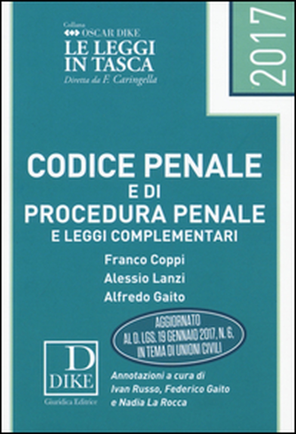 Codice penale e di procedura penale e leggi complementari - Librerie.coop Codice penale e di procedura penale e leggi complementari - Librerie.coop