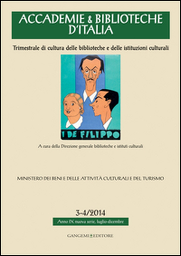 Accademie & biblioteche d'Italia (2014) vol. 3-4 - Librerie.coop Accademie & biblioteche d'Italia (2014) vol. 3-4 - Librerie.coop