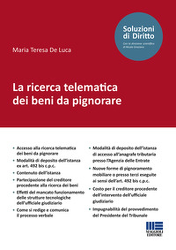 La ricerca telematica dei beni da pignorare - Librerie.coop La ricerca telematica dei beni da pignorare - Librerie.coop