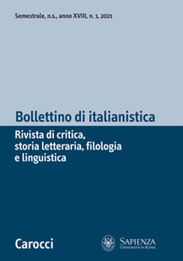 Bollettino di italianistica. Rivista di critica, storia letteraria, filologia e linguistica - Librerie.coop Bollettino di italianistica. Rivista di critica, storia letteraria, filologia e linguistica - Librerie.coop