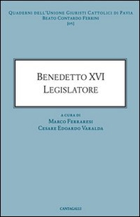 Benedetto XVI legislatore - Librerie.coop