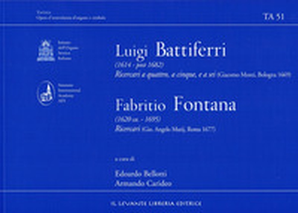 Battiferri Luigi (1614 - Post 1682) e Fontana Fabritio (1620 Ca. - 1695). TA 51 - Librerie.coop Battiferri Luigi (1614 - Post 1682) e Fontana Fabritio (1620 Ca. - 1695). TA 51 - Librerie.coop