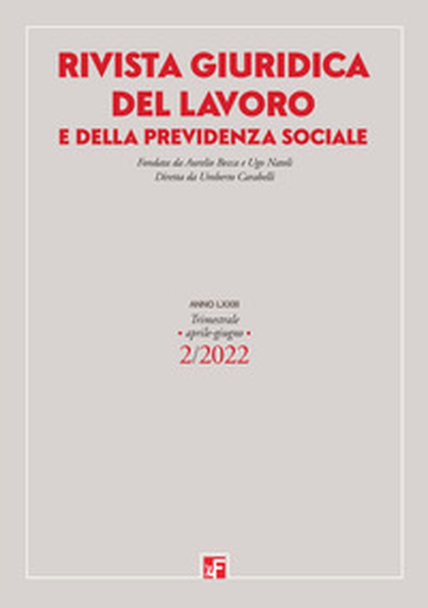 Rivista giuridica del lavoro e previdenza sociale - Vol. 2 - Librerie.coop Rivista giuridica del lavoro e previdenza sociale - Vol. 2 - Librerie.coop