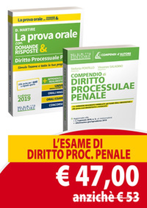 Diritto processuale penale. La prova orale con domande & risposte-Compendio di diritto processuale penale - Librerie.coop Diritto processuale penale. La prova orale con domande & risposte-Compendio di diritto processuale penale - Librerie.coop