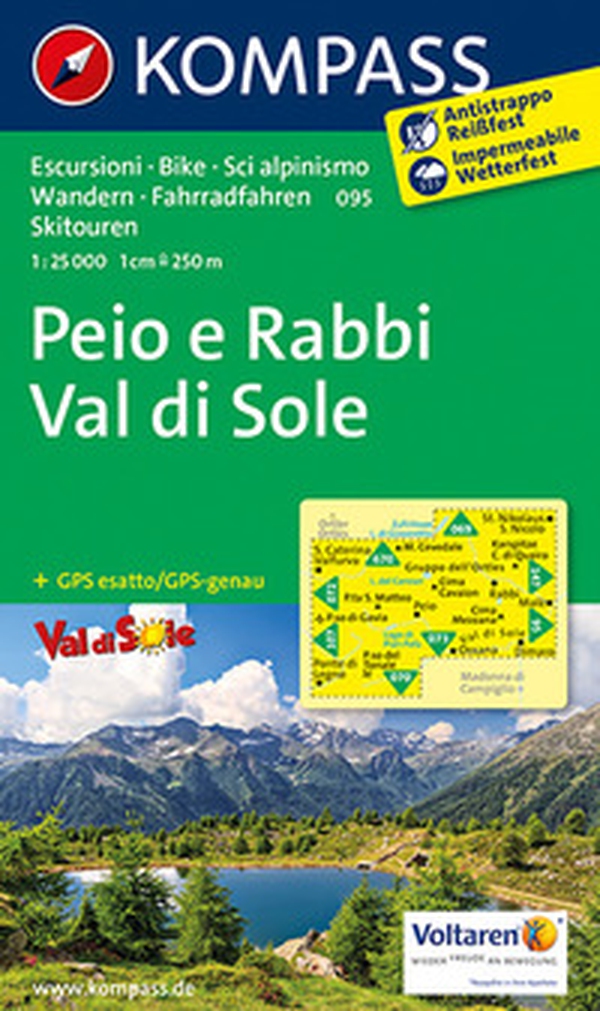 Carta escursionistica n. 095. Peio e Rabbi, Val di Sole 1:25.000 - Librerie.coop Carta escursionistica n. 095. Peio e Rabbi, Val di Sole 1:25.000 - Librerie.coop