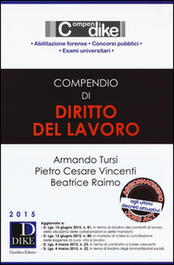 Compendio di diritto del lavoro - Librerie.coop Compendio di diritto del lavoro - Librerie.coop