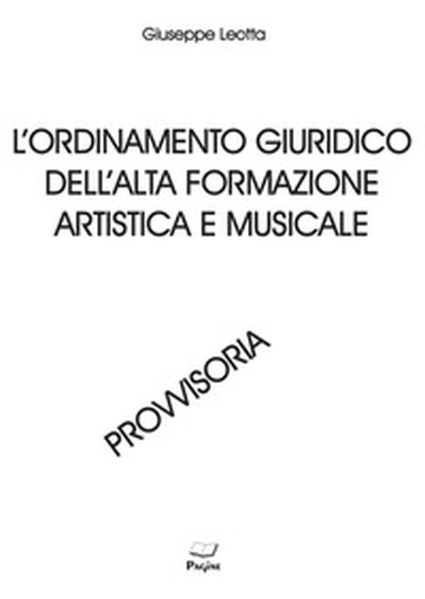 L'ordinamento giuridico dell'alta formazione artistica e musicale - Librerie.coop L'ordinamento giuridico dell'alta formazione artistica e musicale - Librerie.coop
