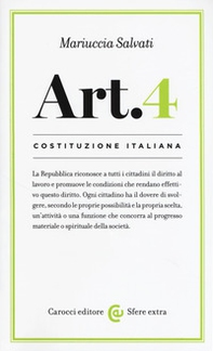 Costituzione italiana: articolo 4 - Librerie.coop