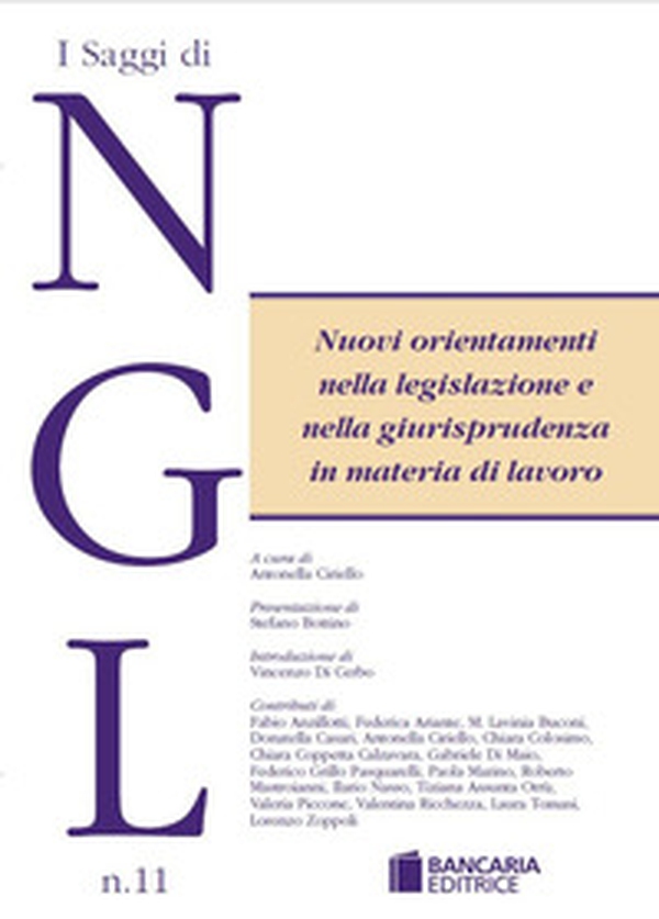 Nuovi orientamenti nella legislazione e nella giurisprudenza in materia di lavoro - Librerie.coop Nuovi orientamenti nella legislazione e nella giurisprudenza in materia di lavoro - Librerie.coop