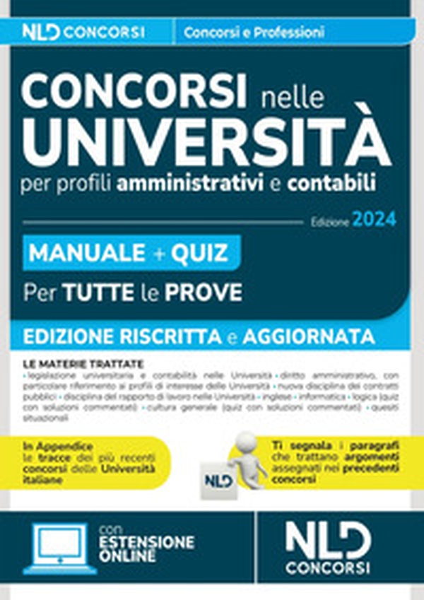 Concorsi nelle Università. Profili amministrativi e contabili. Manuale completo + Quiz - Librerie.coop Concorsi nelle Università. Profili amministrativi e contabili. Manuale completo + Quiz - Librerie.coop