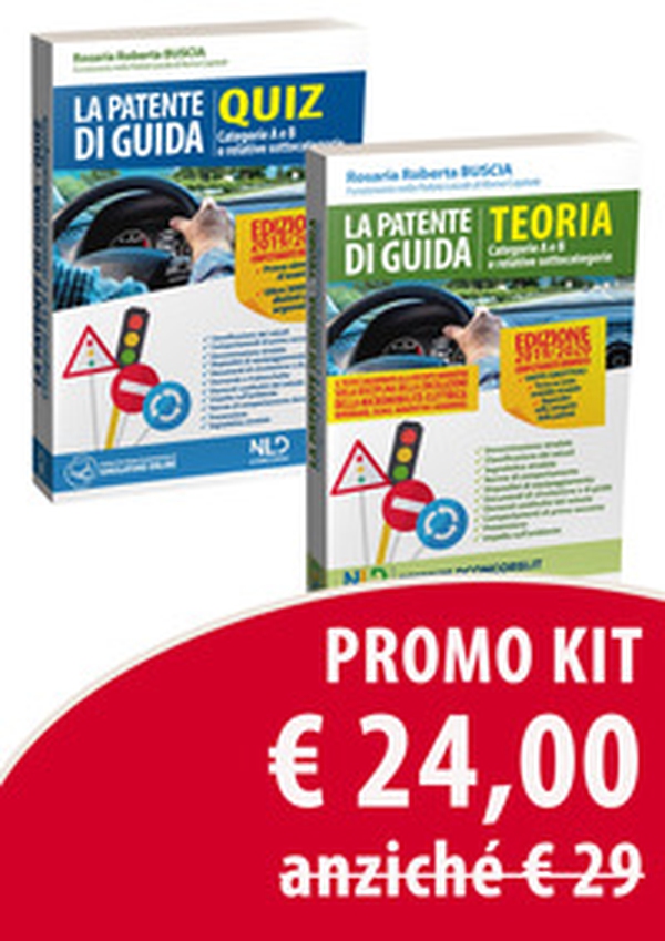 Kit patente di guida. Manuale teorico. Categorie A E B E relative sottocategorie. Quiz. Categorie A E B E relative sottocategorie. Manuale teorico + quiz - Librerie.coop Kit patente di guida. Manuale teorico. Categorie A E B E relative sottocategorie. Quiz. Categorie A E B E relative sottocategorie. Manuale teorico + quiz - Librerie.coop