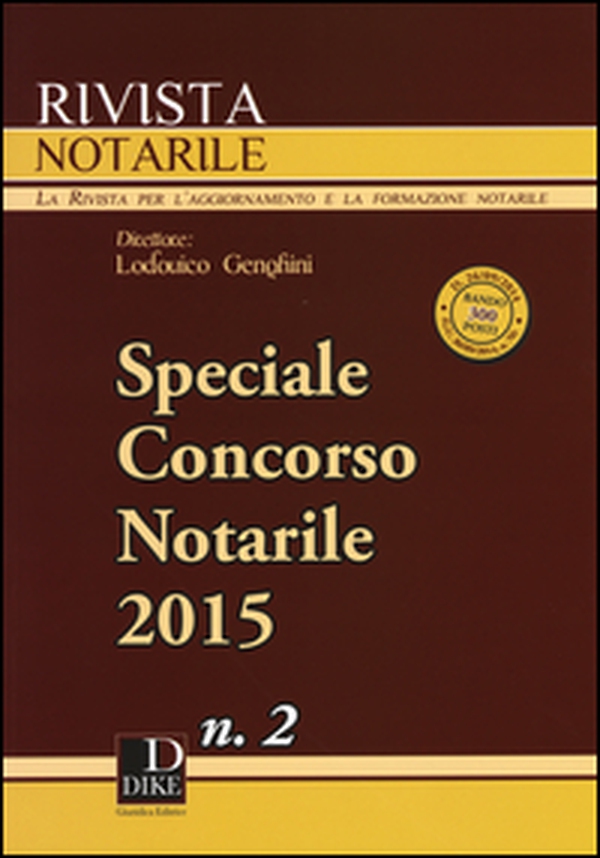 Rivista notarile (2015). Speciale concorso notarile - Vol. 2 - Librerie.coop Rivista notarile (2015). Speciale concorso notarile - Vol. 2 - Librerie.coop