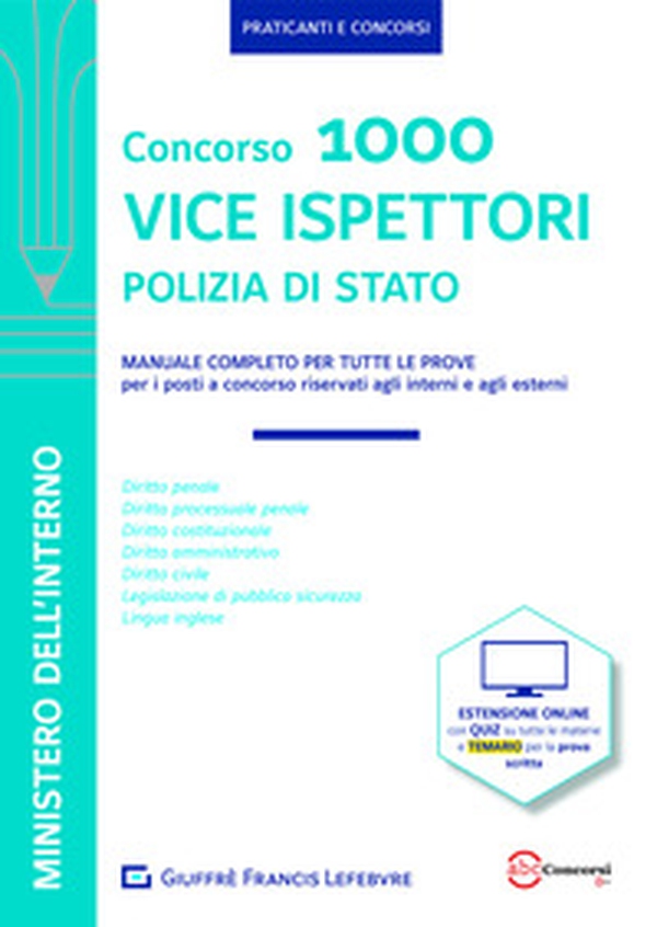 Manuale Vice Ispettori Polizia di Stato. Manuale completo per tutte le prove - Librerie.coop Manuale Vice Ispettori Polizia di Stato. Manuale completo per tutte le prove - Librerie.coop