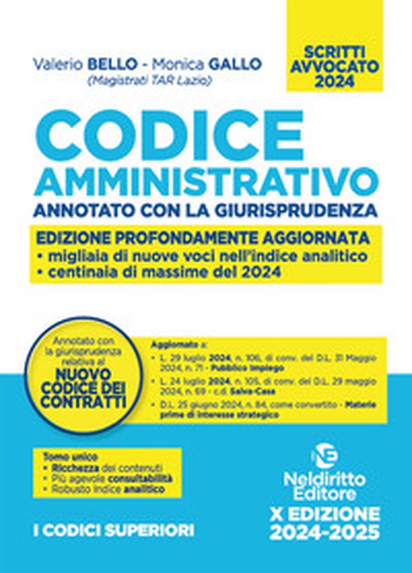 Codice amministrativo annotato con la giurisprudenza 2024 per l'esame di avvocato - Librerie.coop Codice amministrativo annotato con la giurisprudenza 2024 per l'esame di avvocato - Librerie.coop
