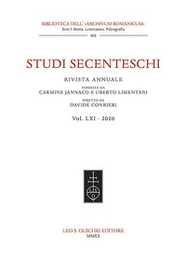 Studi secenteschi - Vol. 61 - Librerie.coop Studi secenteschi - Vol. 61 - Librerie.coop