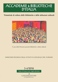 Accademie & biblioteche d'Italia - Vol. 3-4 - Librerie.coop