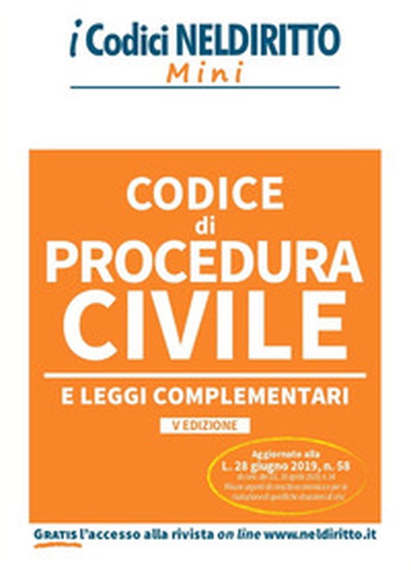 Codice di procedura civile e leggi complementari - Librerie.coop Codice di procedura civile e leggi complementari - Librerie.coop