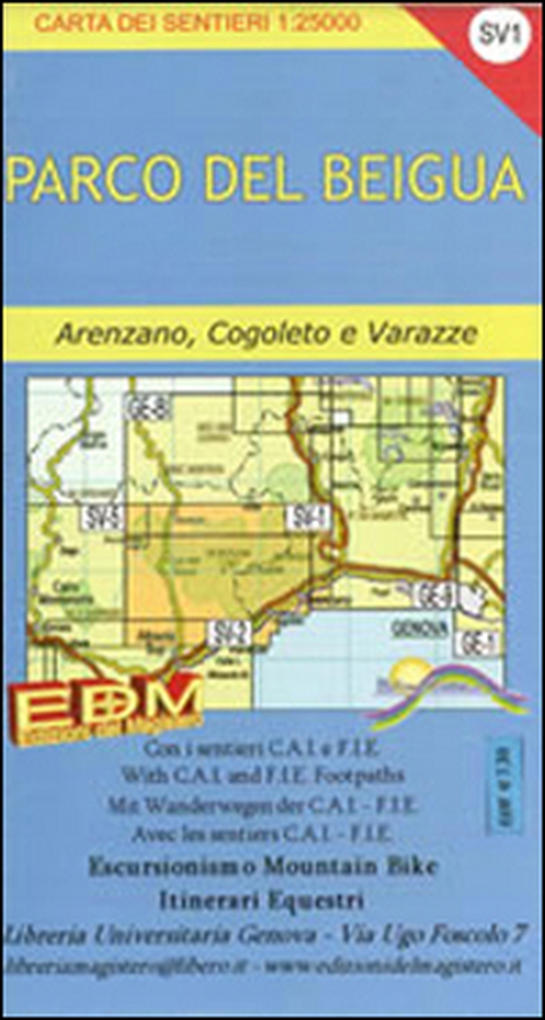SV-1 parco del Beigua. Carte dei sentieri di Liguria - Librerie.coop SV-1 parco del Beigua. Carte dei sentieri di Liguria - Librerie.coop