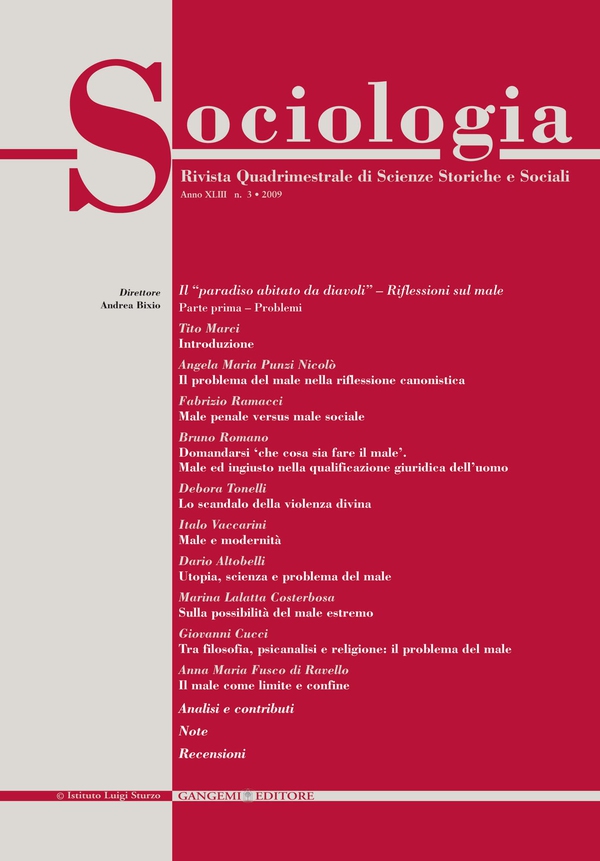 Sociologia n.3/2009 - Librerie.coop Sociologia n.3/2009 - Librerie.coop