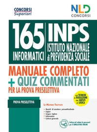 Concorso 165 informatici INPS. Manuale + Quiz per la prova preselettiva. Con tecniche di risoluzione dei quesiti di logica - Librerie.coop