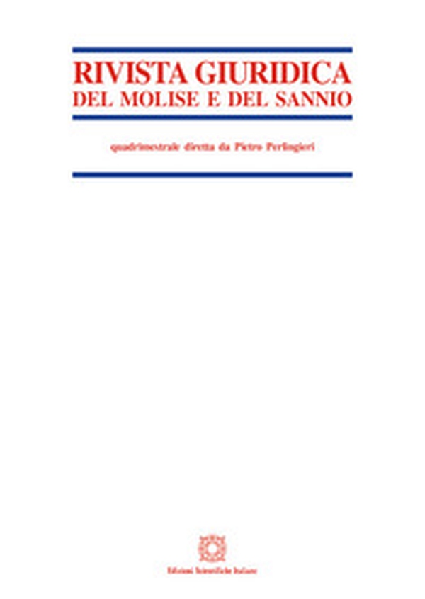 Rivista giuridica del Molise e del Sannio - Vol. 2 - Librerie.coop Rivista giuridica del Molise e del Sannio - Vol. 2 - Librerie.coop