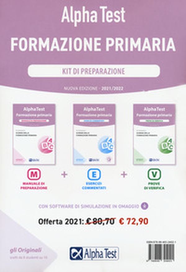 Alpha Test. Formazione primaria. Kit di preparazione - Librerie.coop Alpha Test. Formazione primaria. Kit di preparazione - Librerie.coop