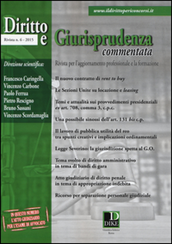 Diritto e giurisprudenza commentata - Vol. 6 - Librerie.coop Diritto e giurisprudenza commentata - Vol. 6 - Librerie.coop