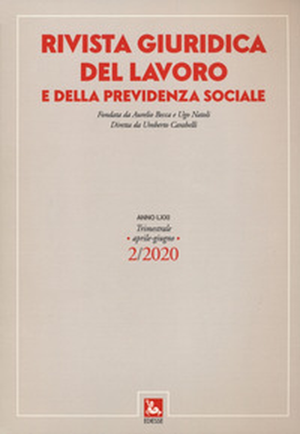 Rivista giuridica del lavoro e della previdenza sociale - Librerie.coop Rivista giuridica del lavoro e della previdenza sociale - Librerie.coop