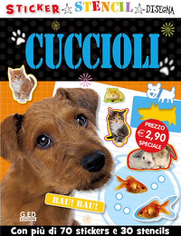 Cuccioli. Stickers stencil disegna - Librerie.coop Cuccioli. Stickers stencil disegna - Librerie.coop