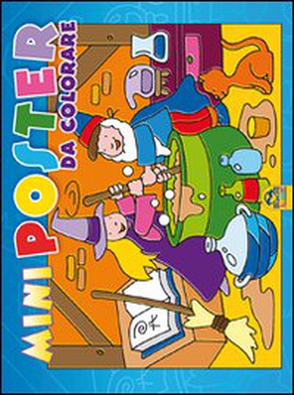 Mini poster da colorare. Blu - Librerie.coop Mini poster da colorare. Blu - Librerie.coop