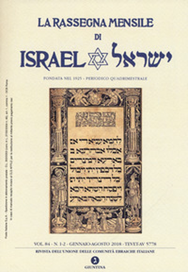 La rassegna mensile di Israel - Vol. 84\1-2 - Librerie.coop La rassegna mensile di Israel - Vol. 84\1-2 - Librerie.coop