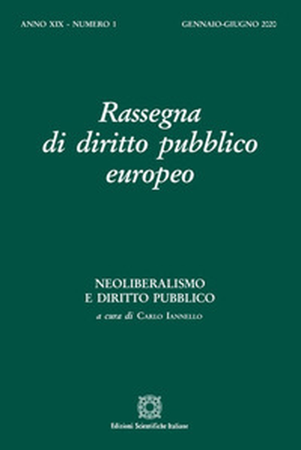 Rassegna di diritto pubblico europeo - Vol. 1 - Librerie.coop Rassegna di diritto pubblico europeo - Vol. 1 - Librerie.coop