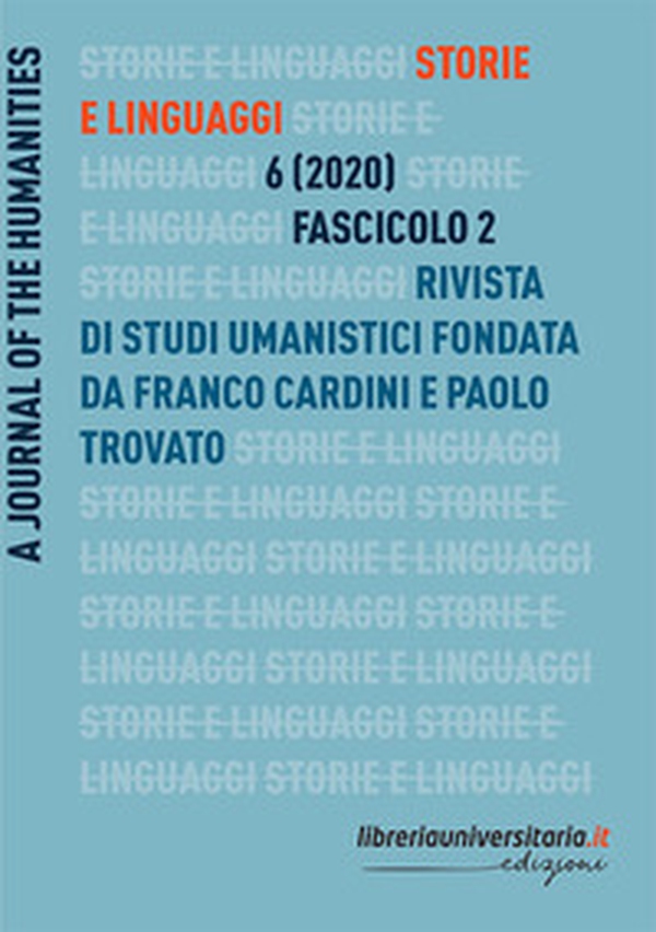 Storie e linguaggi. Rivista di studi umanistici - Librerie.coop Storie e linguaggi. Rivista di studi umanistici - Librerie.coop