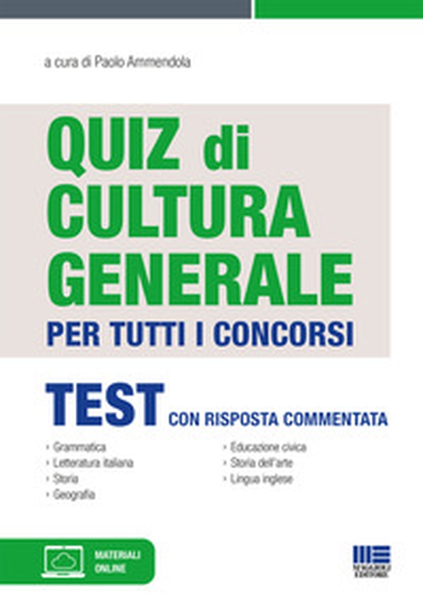 Quiz di cultura generale per tutti i concorsi - Librerie.coop Quiz di cultura generale per tutti i concorsi - Librerie.coop