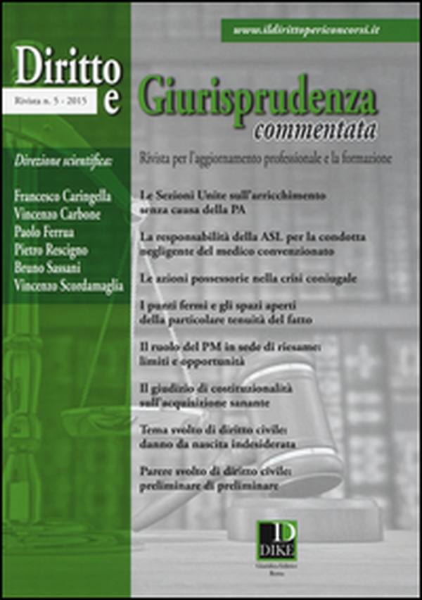 Diritto e giurisprudenza commentata - Vol. 5 - Librerie.coop Diritto e giurisprudenza commentata - Vol. 5 - Librerie.coop