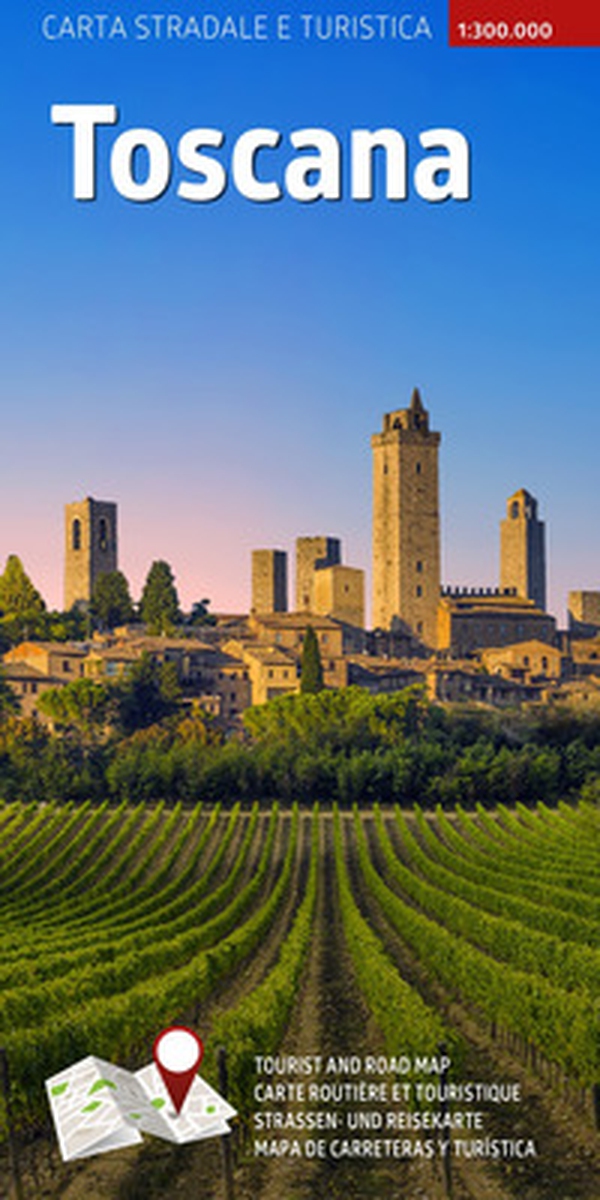 Carta stradale e turistica plastificata. Toscana. 1:300.000 - Librerie.coop Carta stradale e turistica plastificata. Toscana. 1:300.000 - Librerie.coop
