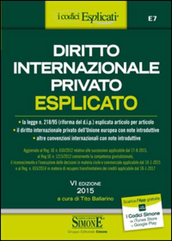 Diritto internazionale privato esplicato - Librerie.coop Diritto internazionale privato esplicato - Librerie.coop
